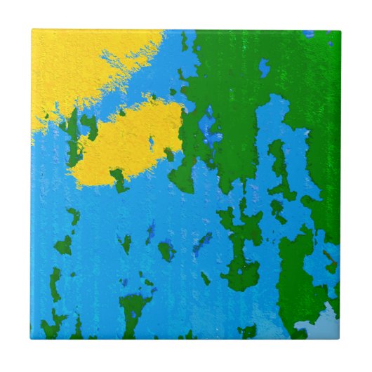 カッコいい絵を描素朴剥離 タイル (正面)