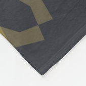 カッコいい緑ユニークモダントレンディー花抽象芸術 フリースブランケット (角)