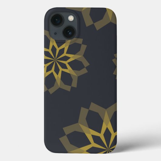 カッコいい緑ユニークモダントレンディー花抽象芸術 Case-Mate iPhoneケース (裏面)
