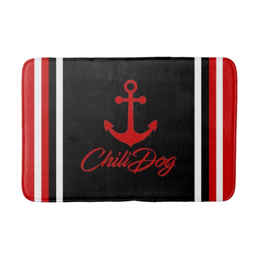 カッコいい航海のChiliDogバスマット! バスマット (正面)