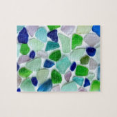 カッコいい色の海のガラスジグソーパズル ジグソーパズル (横)