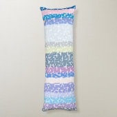 カッコいい色数々のライム/グレー/ベージュ/ピンク/紫/青 ボディピロー (裏面 (縦))