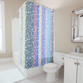 カッコいい色数々の – 緑/グレー/ベージュ/ピンク/紫/青 シャワーカーテン (インサイチュ)