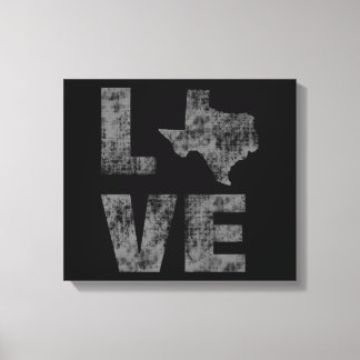 カッコいい芸術的モダンとテキサス州の素朴愛 キャンバスプリント