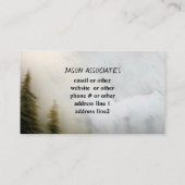 カッコいい芸術的山松自然 名刺 (裏面)
