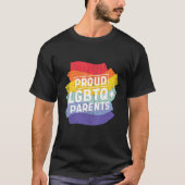 カッコいい誇りを持ったLgbtq +両親 Tシャツ (正面)