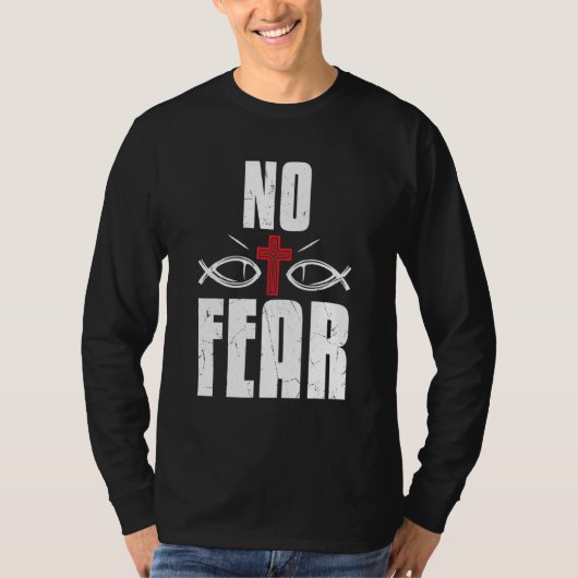 カッコいい赤十字宗教の信仰を恐れない赤十字社 Tシャツ (正面)