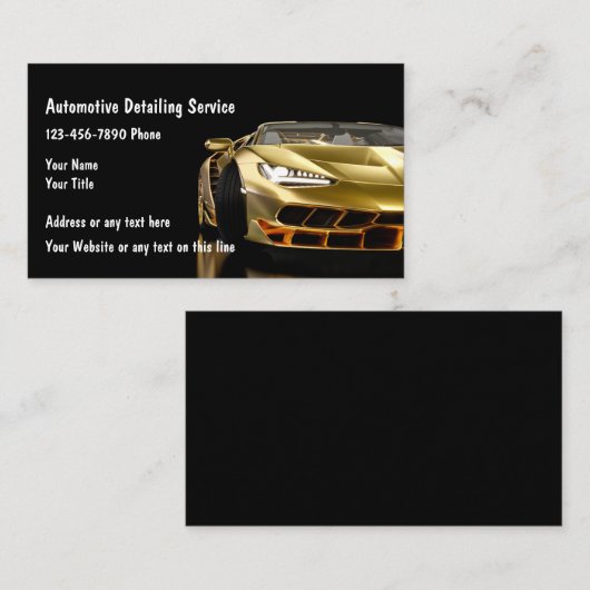 カッコいい車の名刺 名刺 (正面/裏面)