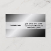 カッコいい輝くモダンシンプル金エレガント網 名刺 (裏面)