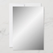 カッコいい輝く金属卒業発表 招待状 (裏面)