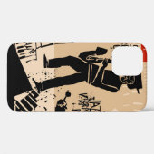 カッコいい遊ヴィンテージ付きジャズバンドポスター Case-Mate iPhoneケース (裏面 (横))