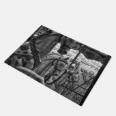 カッコいい都モダン市の回転木馬 ドアマット (アングル)