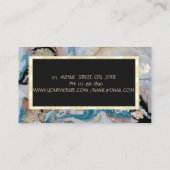 カッコいい金ゴールド大理石テクスチャジュエリー設計者 名刺 (裏面)