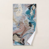 カッコいい金ゴールド大理石テクスチャ バスタオルセット (ハンドタオル)