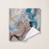 カッコいい金ゴールド大理石テクスチャ バスタオルセット (ウォッシュタオル)