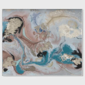 カッコいい金ゴールド大理石テクスチャ ラッピングペーパー (フラット)