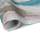 カッコいい金ゴールド大理石テクスチャ ラッピングペーパー (ロールコーナー)