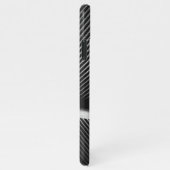 カッコいい銀エレガント灰色テクスチャ幾何線 iPhoneケース (右側)