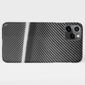 カッコいい銀エレガント灰色テクスチャ幾何線 iPhoneケース (裏面横)