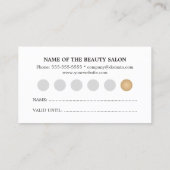 カッコいい銅グストライプのレーメイクロイヤリティカード ロイヤリティカード (裏面)