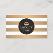 カッコいい銅グストライプのレーメイクロイヤリティカード ロイヤリティカード (正面)