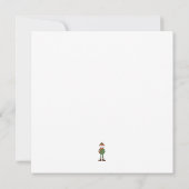 カッコいい雪だるま サンキューカード (裏面)