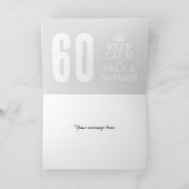 カッコいい静保ミームカスタム60番目の誕生日カード カード (内部)