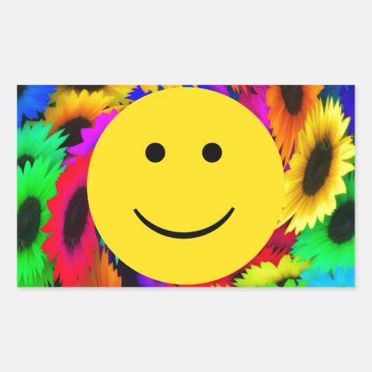 カッコいい顔シール 長方形シール (正面)