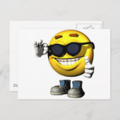 カッコいい顔 ポストカード (正面/裏面)