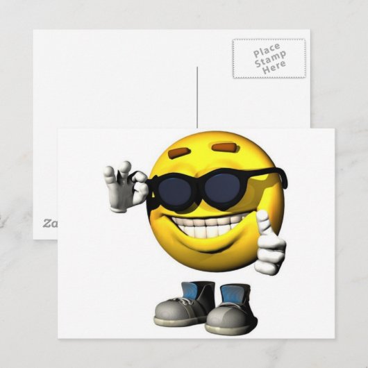 カッコいい顔 ポストカード (正面/裏面)