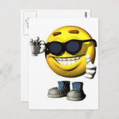 カッコいい顔 ポストカード (正面/裏面)