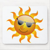 カッコいい顔 マウスパッド (正面)