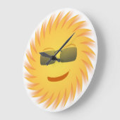カッコいい顔 ラージ壁時計 (傾斜)