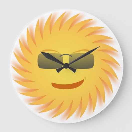 カッコいい顔 ラージ壁時計 (正面)
