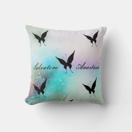 カッコいい驚き銀河系バターフライ クッション
