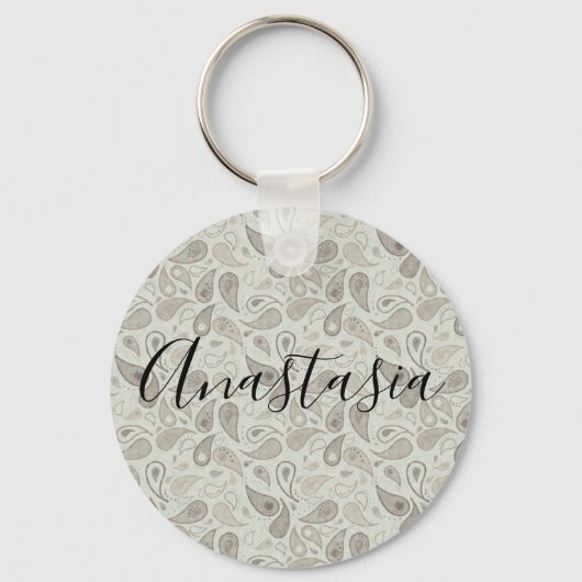 カッコいい驚くべき灰色 キーホルダー (正面)