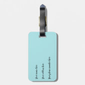 カッコいい黒い猫！猫の数々の荷物タグ ラゲッジタグ (裏面縦)