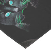 カッコいい黒い猫!色数々の猫 ショートテーブルランナー (コーナー)