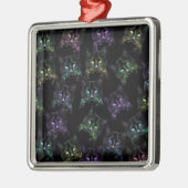 カッコいい黒い猫！色数々の猫 メタルオーナメント (左)