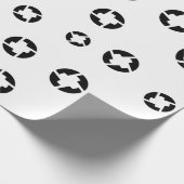 カッコいい0x暗号通貨の硬貨のサインパターン ラッピングペーパー (角)