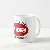 カッコいい101歳の誕生日のデザイン コーヒーマグカップ (正面右)