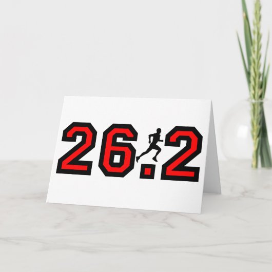 カッコいい26.2のマラソン カード (正面)