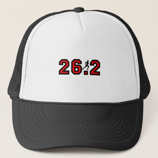 カッコいい26.2のマラソン キャップ (正面)