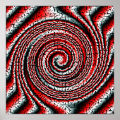 カッコいい3次元キューブ素晴らし旋回 ポスター (正面)