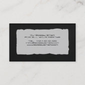 カッコいい3Dの金ゴールドDJのロゴの名刺 名刺 (裏面)