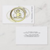 カッコいい3D DJのロゴの名刺 名刺 (正面/裏面)