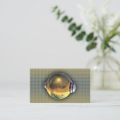 カッコいい3D DJのロゴの名刺 名刺 (スタンド正面)