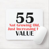 カッコいい55歳の誕生日のデザイン マウスパッド (マウス)
