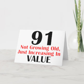 カッコいい91歳の誕生日のデザイン カード
