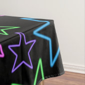 カッコいい、おもしろい、明るい動的ネオン星パターン テーブルクロス (インサイチュ)